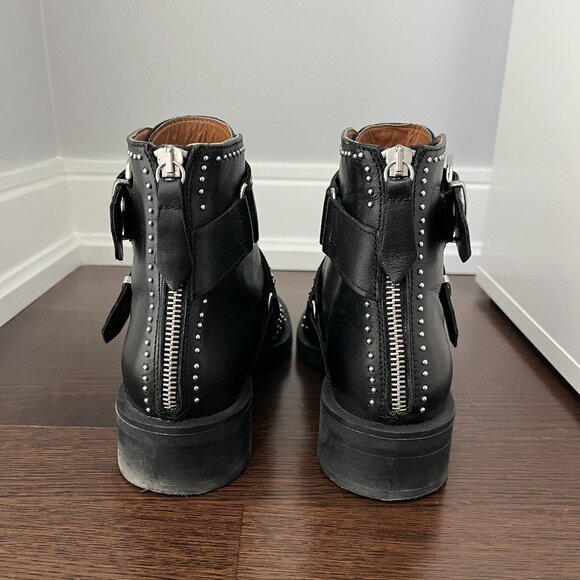 Zara Studded Flat Ankle Boots - Picture 3 of 6